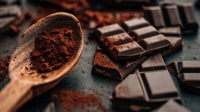 chocolate para aumentar a potência